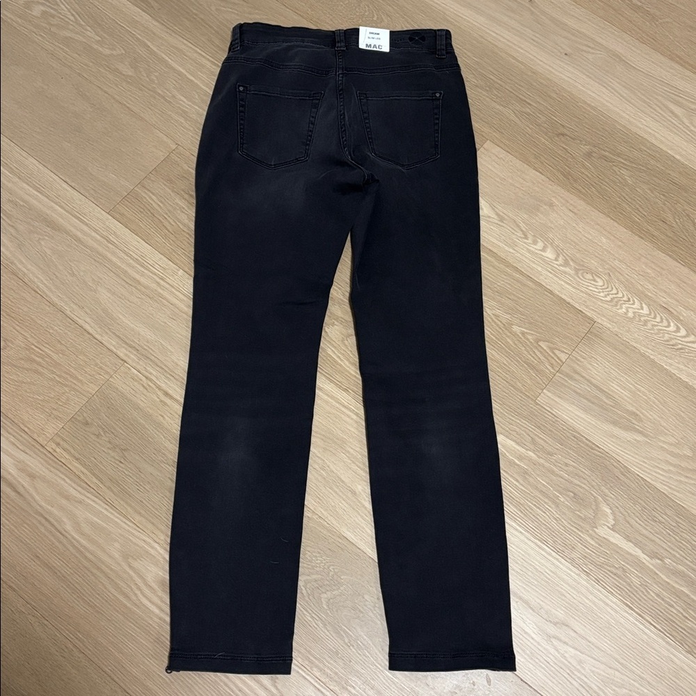 MAC (4) Dream Chic Denim in Anthracite Fancy Wash Cropped Ankle Zipper Slim NWT - Picture 13 of 16